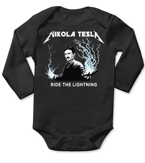 Nikola test ride the lightning Long Sleeve Baby One-Piece