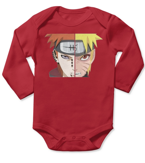 Pain And Naruto Long Sleeve Baby One-Piece
