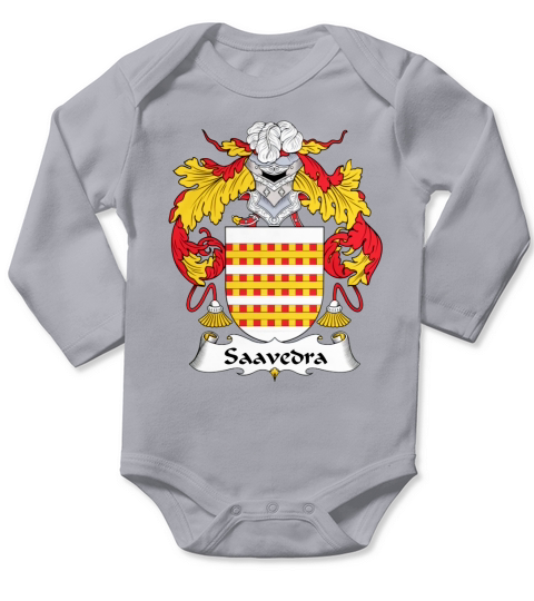 Saavedra Family Crest Portuguese Family Crests - Coffee Mug (colored) Long Sleeve Baby One-Piece