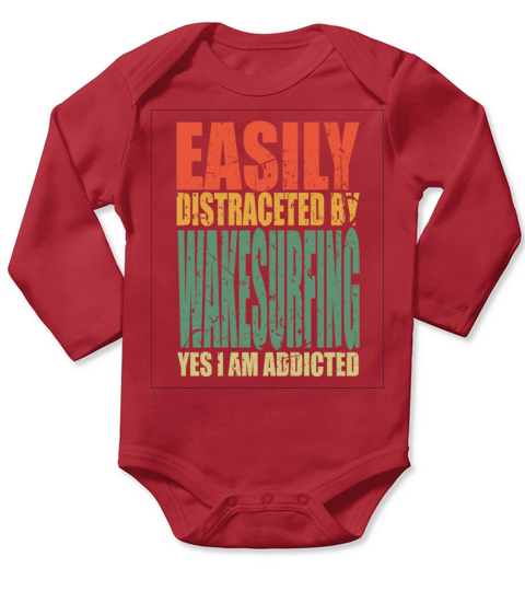Wakesurfing Saying funny Long Sleeve Baby One-Piece