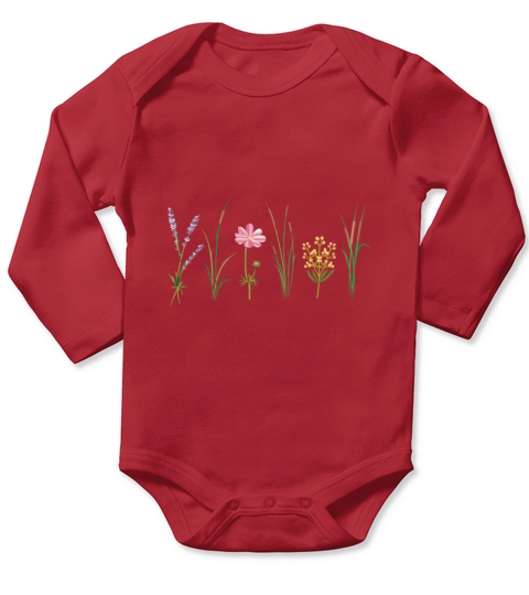 Wild flower Long Sleeve Baby One-Piece