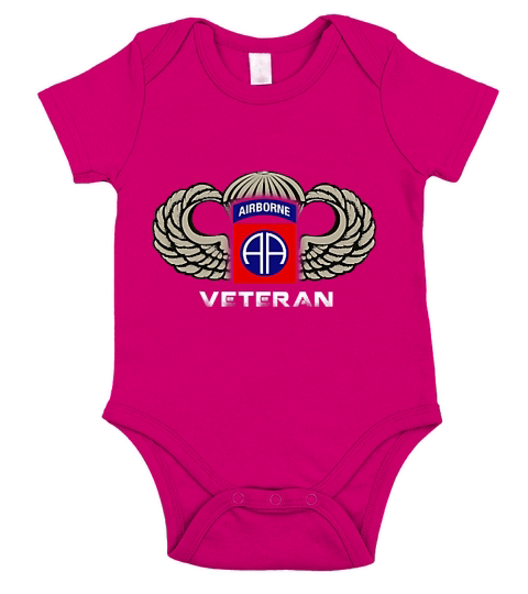 82nd Airborne Shirt - 82nd Airborne Veteran Vintage Shirt T-Shirt Short Sleeve Baby One-Piece
