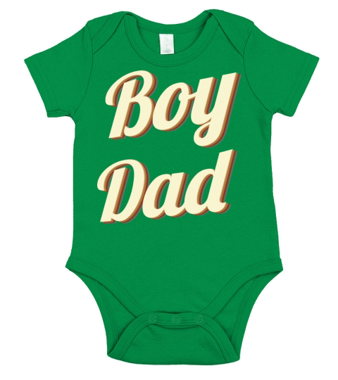 BOY DAD FATHER DAY GIFTS Short Sleeve Baby One-Piece