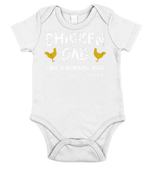 Chicken Dad Shirt Funny Rooster Farm Fathers Day Gift Black Youth B071ZX6F8V 1 Short Sleeve Baby One-Piece