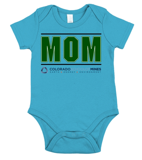 Colorado School Of Mines Proud Mom Parents Day 2020 Short Sleeve Baby One-Piece