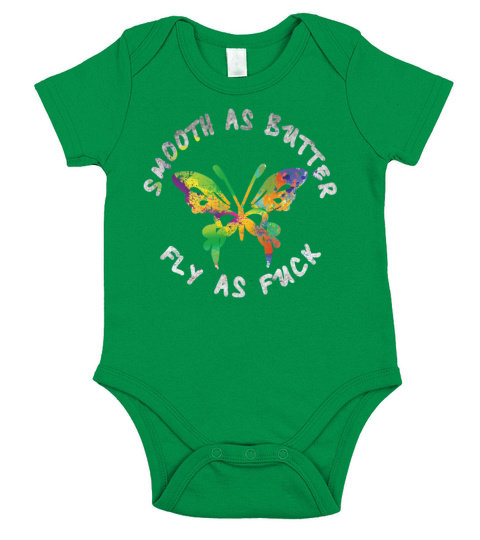 Colorful Butterfly Paint Splash Colorful Bug Print Short Sleeve Baby One-Piece