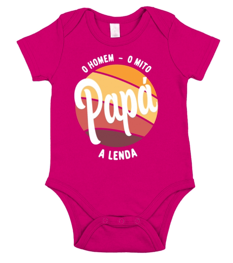Daddy The Man The Myth The Legend Portuguese Papa Short Sleeve Baby One-Piece