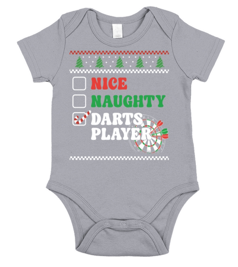 Darts Board Christmas Vintage Nice Short Sleeve Baby One-Piece