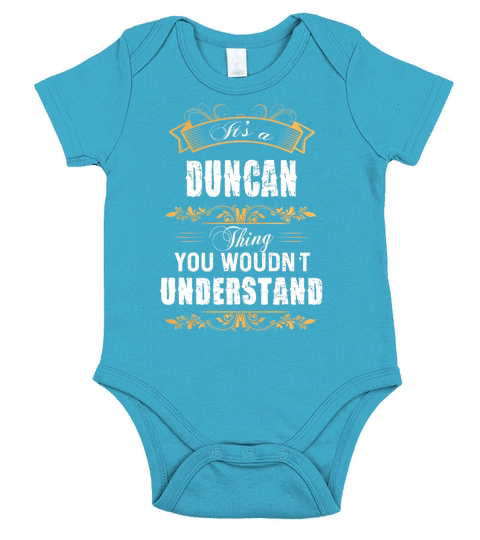 DUNCAN Name shirt, DUNCAN Funny Name, DUNCAN Family Name Gifts T Shirt Short Sleeve Baby One-Piece