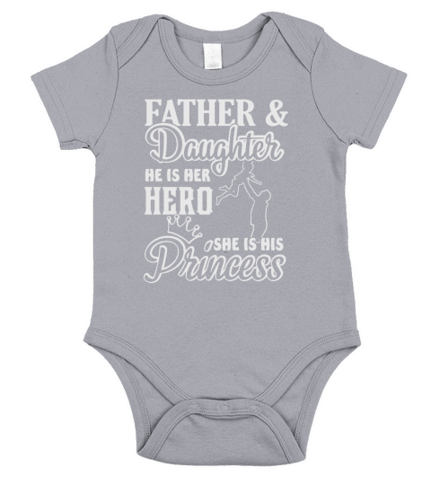 Father and Daughter T Shirt Short Sleeve Baby One-Piece