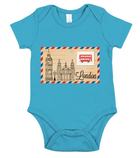 London Short Sleeve Baby One-Piece