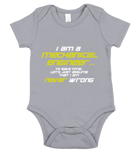 Mechanical Engineer Short Sleeve Baby One-Piece