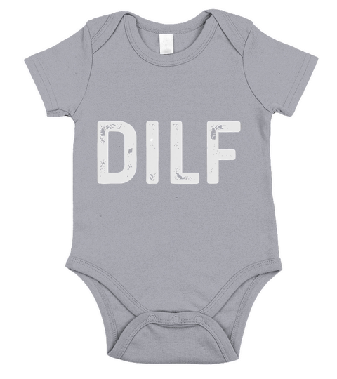 Mens Funny Fathers Day Gifts Adult Humor Dilf T-Shirt Short Sleeve Baby One-Piece