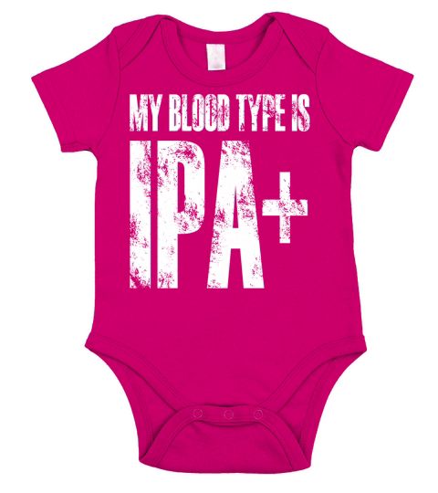 my blood type is ipa t shirt Short Sleeve Baby One-Piece