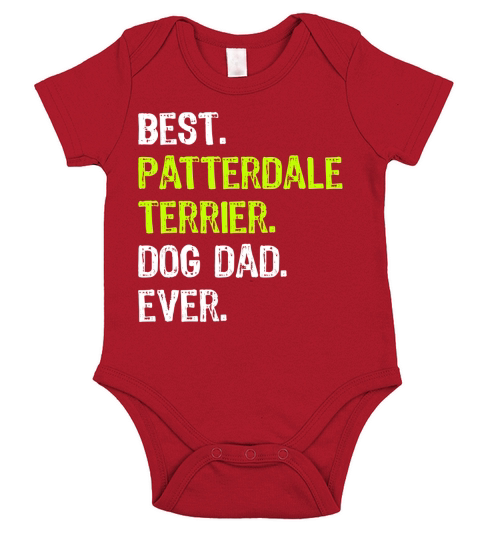 Patterdale Terrier Dog Dad Fathers Day Dog Lovers Gift T-Shirt Short Sleeve Baby One-Piece