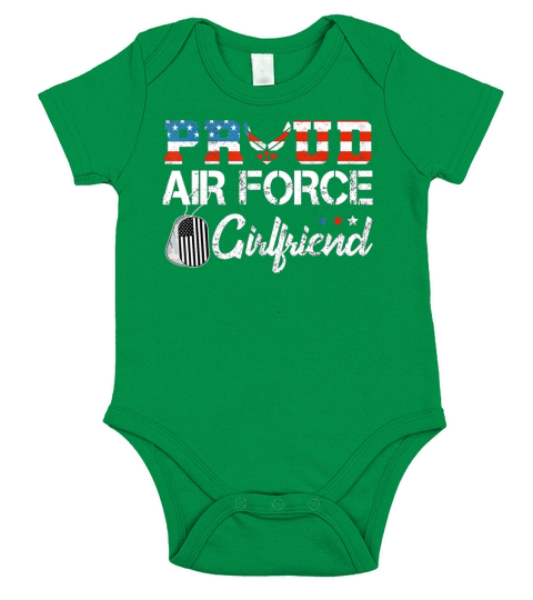 Proud Air Force Girlfriend Gift Pride Military Mother T-Shirt Short Sleeve Baby One-Piece
