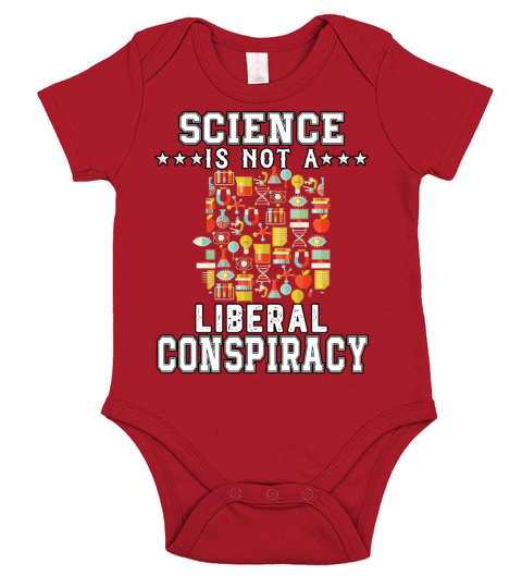 Science Is Not A Liberal Conspiracy Funny Quotes Short Sleeve Baby One-Piece