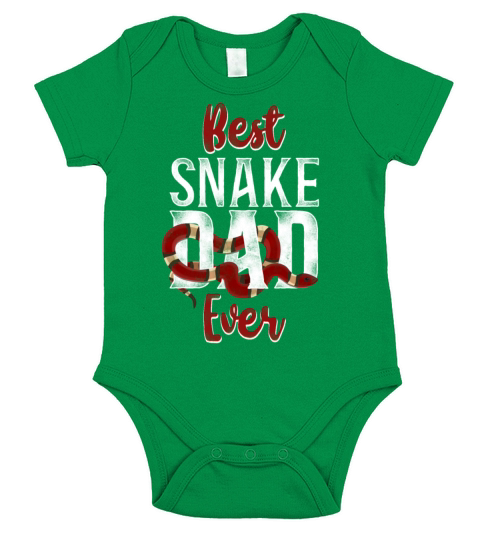 Snake Serpent Dad Father Vintage Short Sleeve Baby One-Piece
