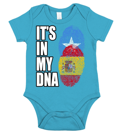Somali And Spaniard Vintage Heritage DNA Flag Short Sleeve Baby One-Piece