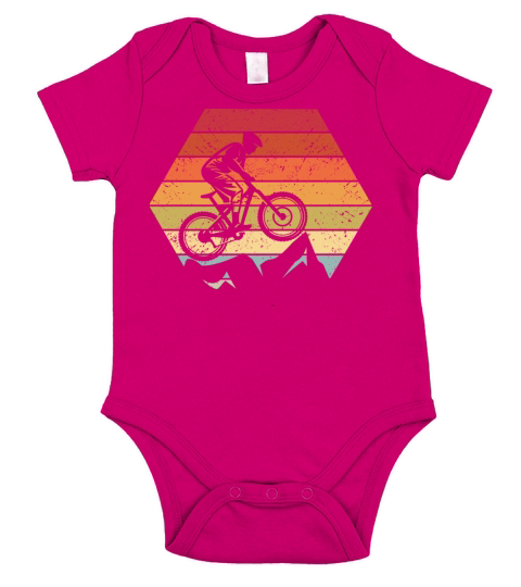 Vintage MTB Mountain Bike Retro MTB Bike Accessori Short Sleeve Baby One-Piece