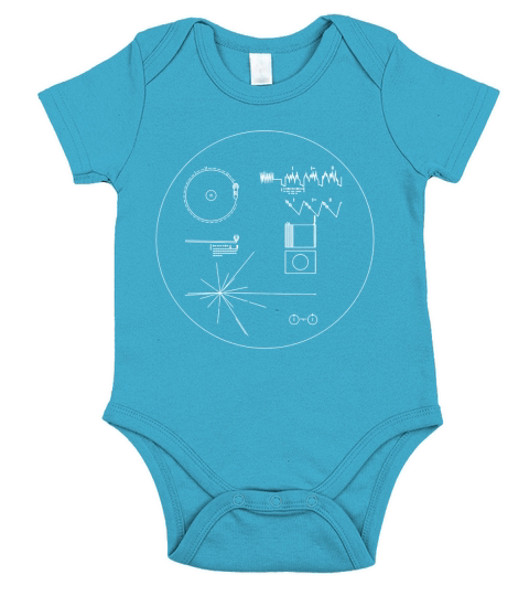 Voyager Golden Record Short Sleeve Baby One-Piece