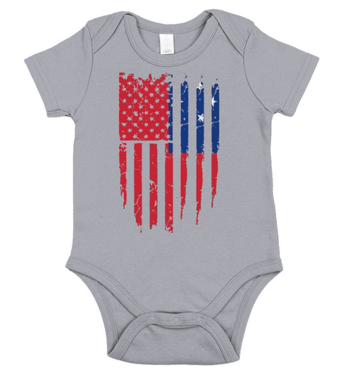 Western Samoan America Flag shirt Short Sleeve Baby One-Piece
