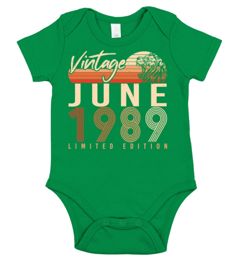 Year Of Construction 1989 In June Short Sleeve Baby One-Piece