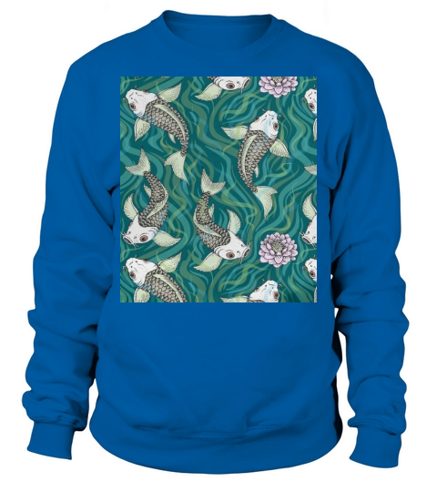 Koi Fish Carp Fish Lotus Bedding Sets (Duvet Cover + Bed Sheet + 2 Pillowcases) Bpl020594 Sweatshirt Unisex