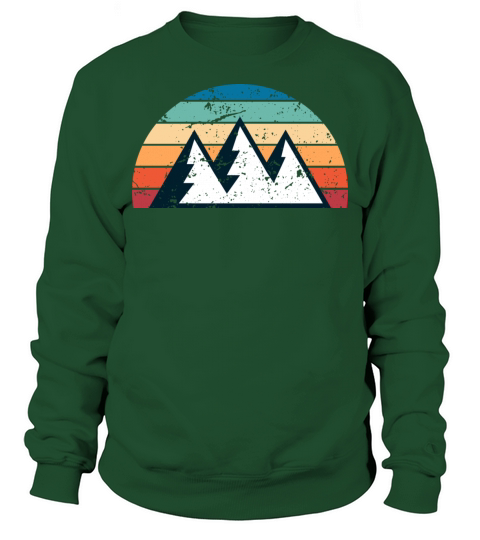 Retro Mountaineering Sunset Vintage climbing Sweatshirt Unisex