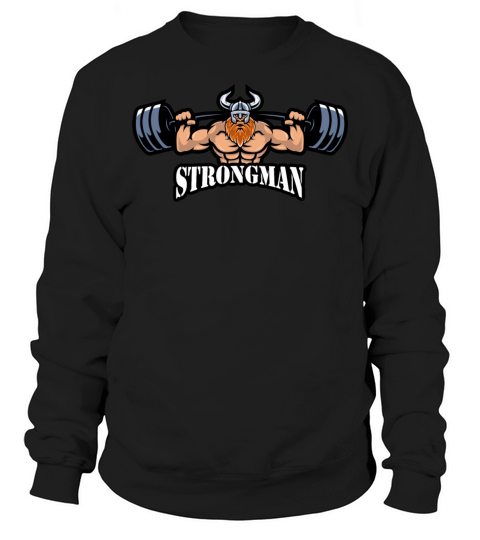 Strong man lifting weights sport Sweatshirt Unisex