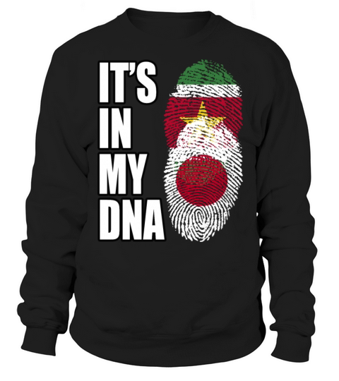 Surinamese And Japanese Vintage Heritage DNA Flag Sweatshirt Unisex