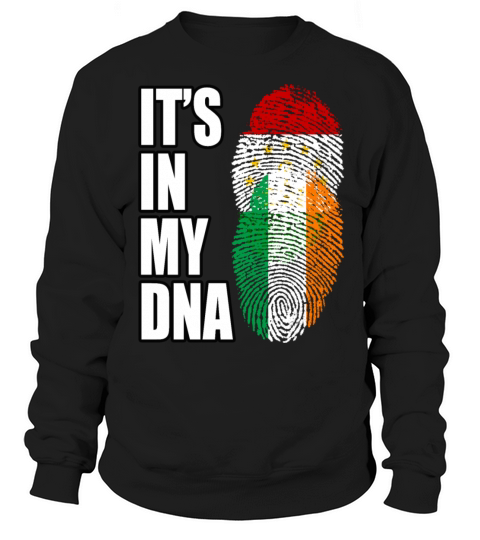 Tajikistani And Irish Vintage Heritage DNA Flag Sweatshirt Unisex