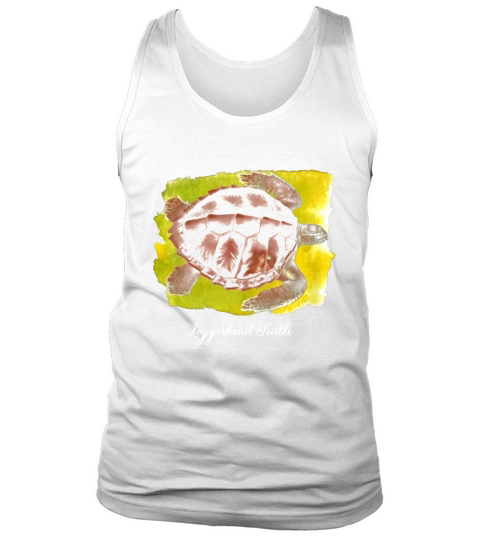 Loggerhead Turtle T-Shirt Vintage Watercolor Tank Top Unisex
