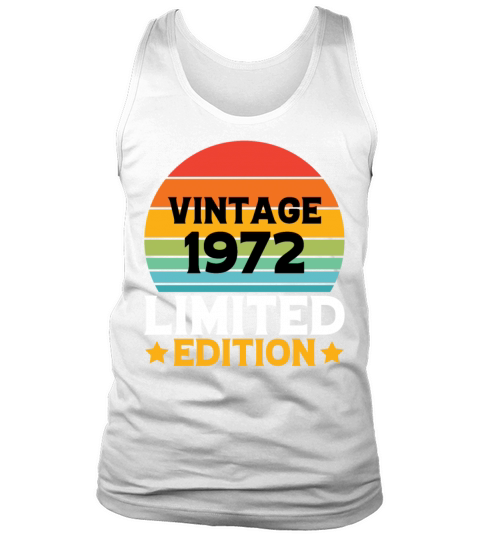 Vintage 1972 T Shirt Tank Top Unisex