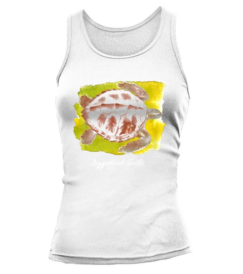 Loggerhead Turtle T-Shirt Vintage Watercolor Tank top Woman
