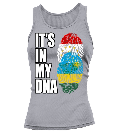 Tajikistani And Rwandan Vintage Heritage DNA Flag Tank top Woman