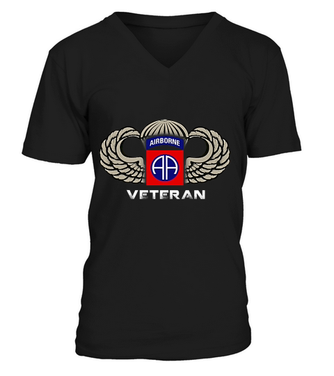 82nd Airborne Shirt - 82nd Airborne Veteran Vintage Shirt T-Shirt V-Neck T-shirt