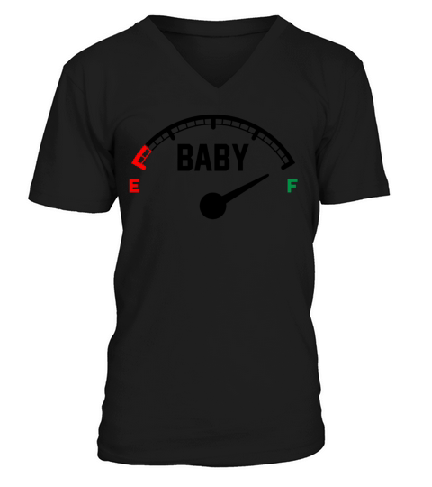 Baby Matching Fuel Meter Pattern V-Neck T-shirt