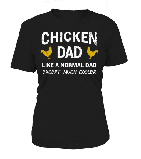 Chicken Dad Shirt Funny Rooster Farm Fathers Day Gift Black Youth B071ZX6F8V 1 Women's T-Shirt