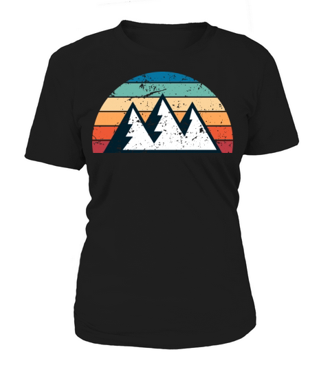 Retro Mountaineering Sunset Vintage climbing Women's T-Shirt