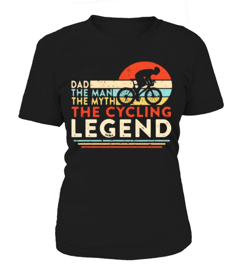 Vintage Dad The Man The Myth The Cycling Legend shirth Women's T-Shirt