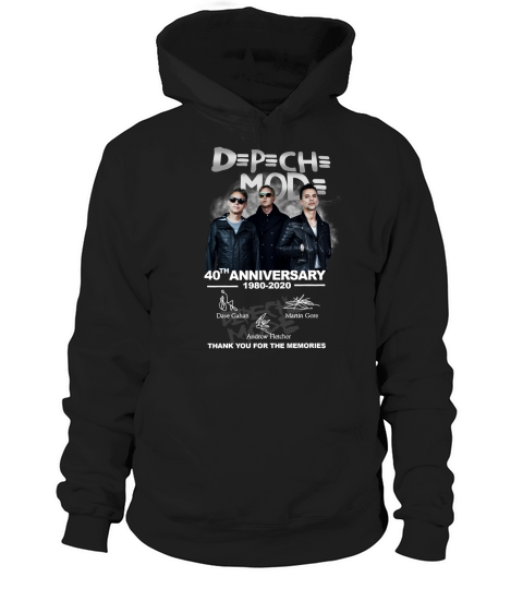 40th Anniversary Of Depeche Mode All Signature Thank For The Memories T-Shirt Hoodie Unisex