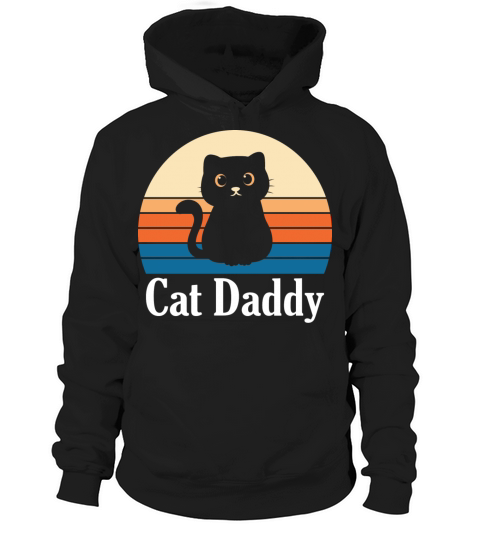 Cat Daddy Vintage Cat Retro Hoodie Unisex