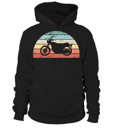 Retro Motorcycling Sunset Vintage Motorbike Hoodie Unisex