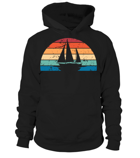 Retro Sailing Sunset Vintage Sailing Sunrise Hoodie Unisex