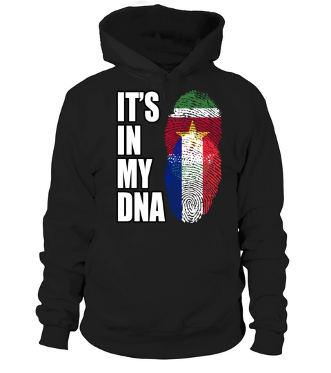 Surinamese And French Vintage Heritage DNA Flag Hoodie Unisex