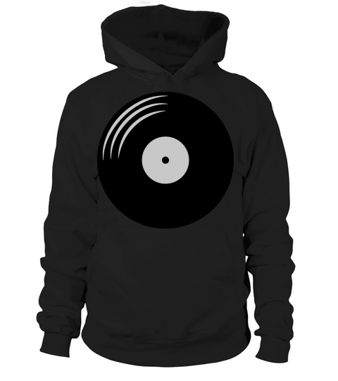 Vinyl record round Hoodie Unisex
