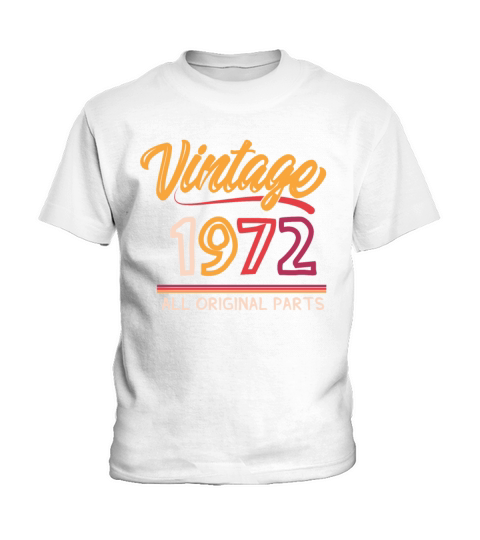 50th Birthday Vintage 1972 Limited Edition Kids T-Shirt