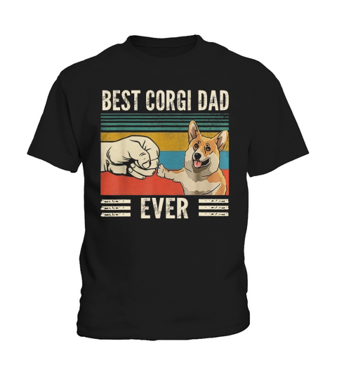 Bump Fit Best Corgi Dad Ever Dog Lovers Vintage shirt Kids T-Shirt