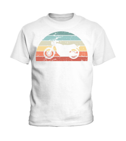 Retro Motorcycling Sunset Vintage Motorbike Kids T-Shirt